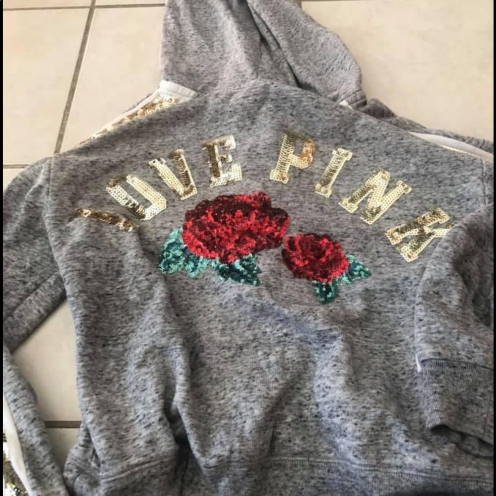 Vs pink crop hoodie - Picture 1 of 5